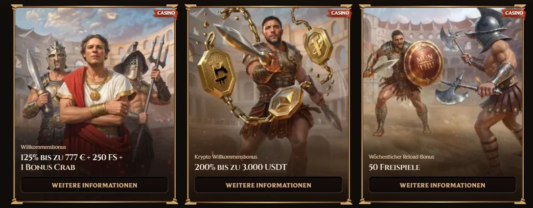 Lanista Casino Boni und Aktionen